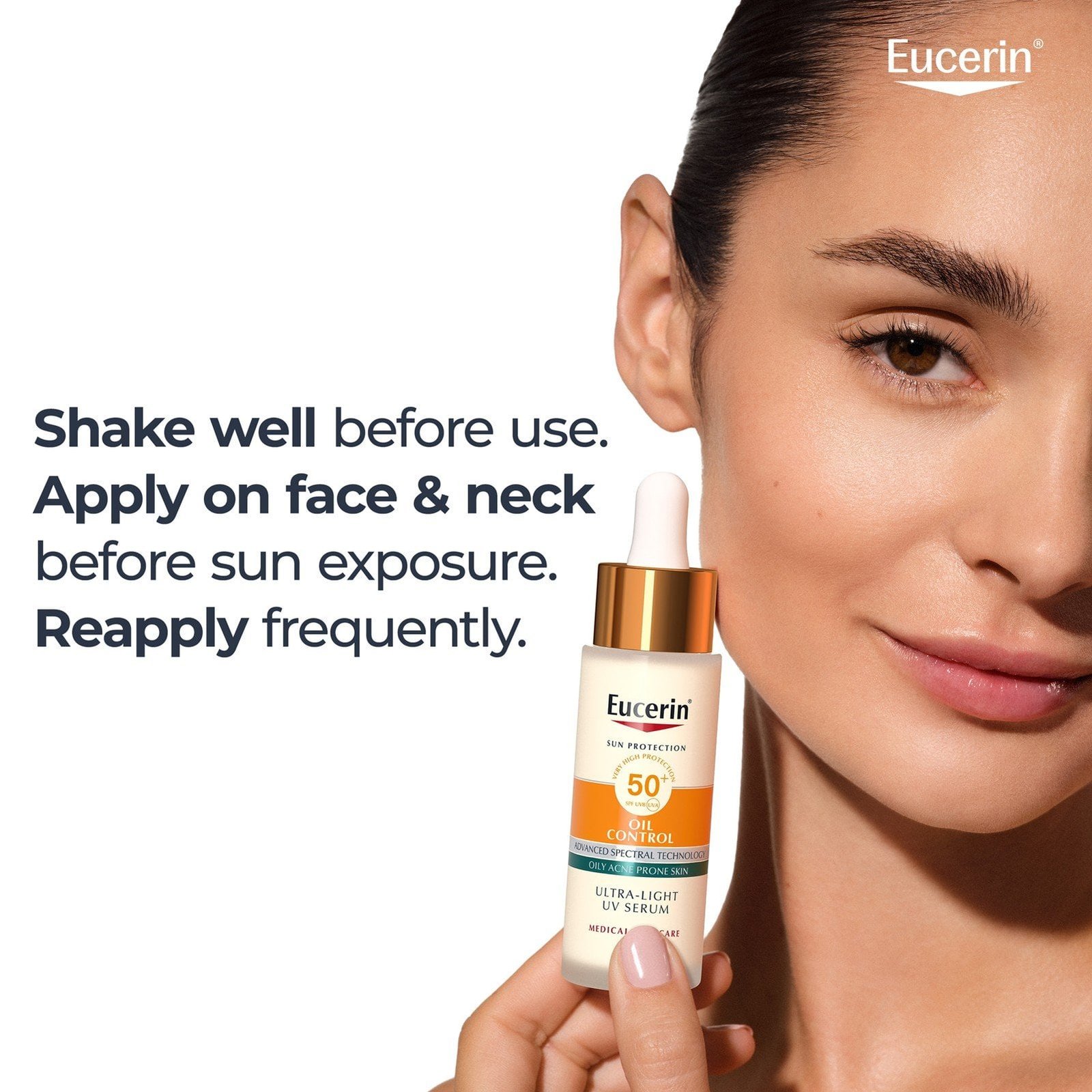 Eucerin Sun Oil Control Dry Touch Ultra-Light UV Serum SPF50+ 50ml (1.01floz)